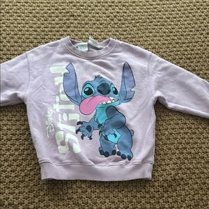 Zara Disney Kids Stitch Graphic Sweatshirt - Purple